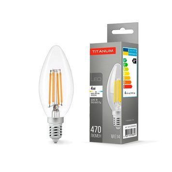 LED лампа TITANUM Filament C37 4W E14 4100K TLFC3704144 25523 фото