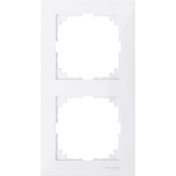 Рамка 2-постова скло Schneider Electric Merten System M M-Plan полярно-білий (MTN4020-3619) MTN4020-3619 фото