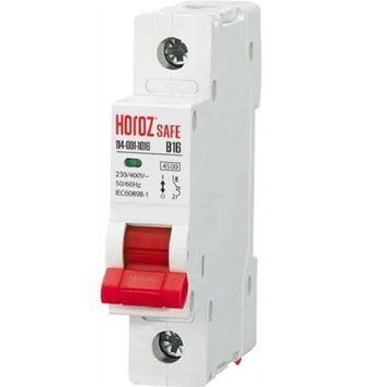 Автоматичний вимикач Horoz Electric SAFE 16А 1P В 114-001-1016-010 114-001-1016-010 фото
