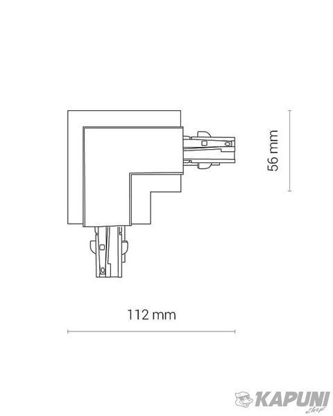 Соединитель Nowodvorski 8683 Ctls Recessed Power L Connector, Left Black 8683 фото