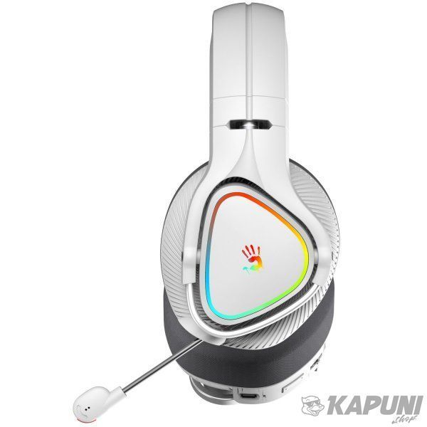 Ігрові навушники з мікрофоном, RGB, Bluetooth + 2.4GHz + 3.5 jack Bloody MR710 (Grey) MR710 (Grey) фото