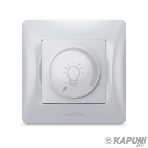 Димер LED 200Вт срібний шовк VIDEX BINERA, 125-250V VF-BNDML200-SS 26115 фото