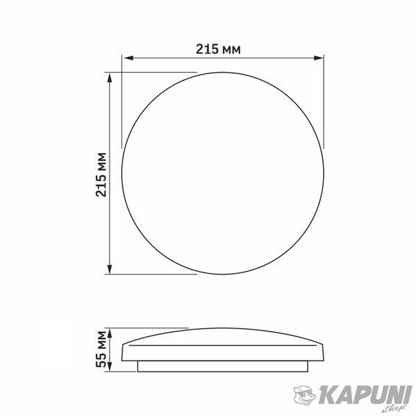 LED светильник настенно-потолочный TITANUM 12W 5000K Зоряне небо TLCL-125S 26880 фото