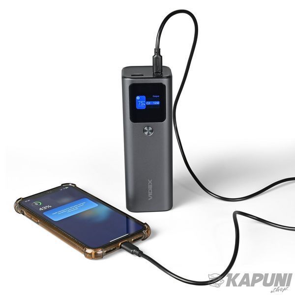 Повербанк 30000mAh VIDEX VPB-316 162W PD140W +Display VPB-316-G 28608 фото