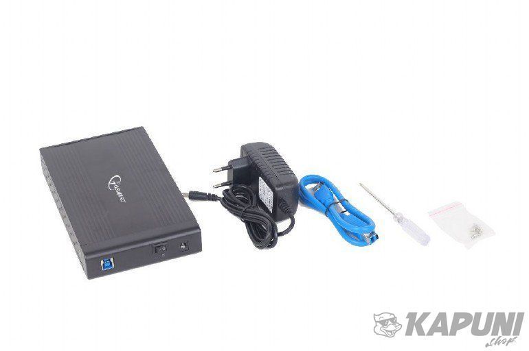 Внешний карман 3.5", USB 3.0, черный Gembird EE3-U3S-3 EE3-U3S-3 фото