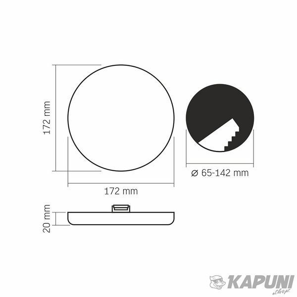 LED світильник безрамковий круглий VIDEX 24W 4000K 220V VLE-DLFR-244 28806 фото