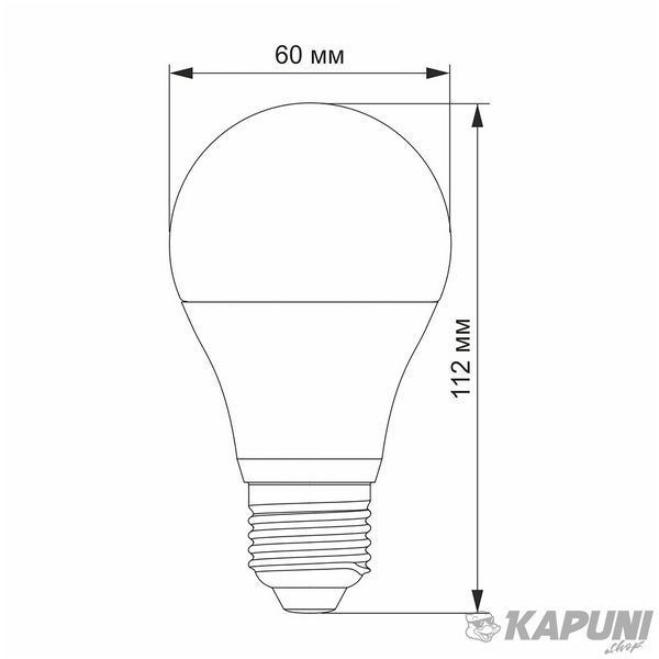 LED лампа VIDEX A60h 8.8W E27 4100K VL-A60h-88274 28406 фото