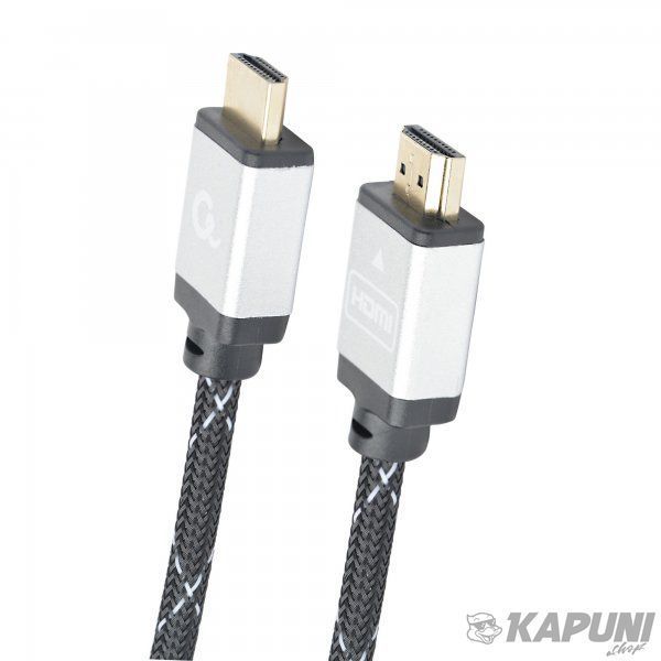 Кабель у блістері HDMI V.2.0, 4К 60 Гц, позолочені конектори, нейлонове обплетення, 2 м Cablexpert CCB-HDMIL-2M CCB-HDMIL-2M фото