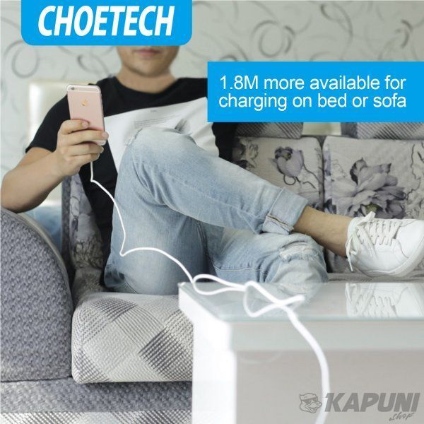 Кабель USB 2.0 А-папа/Lightning, MFI, 1.8 м, премиум, 2.1 А, IP0027-WH IP0027-WH фото