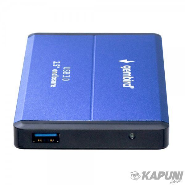 Внешний карман 2.5", USB 3.0, металлический корпус, синий Gembird EE2-U3S-2-B EE2-U3S-2-B фото