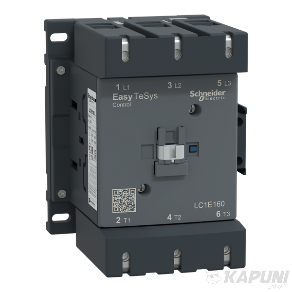 Контактор Schneider Electric трехполюсный EasyTeSys 160 А категория применения для электродвигателей ~220 В 50 гц LC1E160M5 LC1E160M5 фото