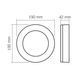 LED светильник ART IP65 круглий VIDEX 15W 5000K Black VL-BHFR-155B 27813 фото 6