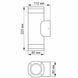 LED светильник архітектурний AR072G IP54 VIDEX GU10x2 VL-AR072G 26556 фото 4