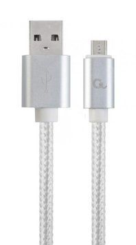 Кабель USB 2.0, A-папа/micro B-папа, 1.8 м, с оплеткой и металлическими разъемами, CCB-mUSB2B-AMBM-6-S CCB-mUSB2B-AMBM-6-S фото