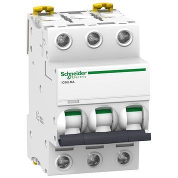 Автоматический выключатель Schneider Electric Acti9 iC60Н 3P, 2,5А, кривая МА A9F90373 A9F90373 фото