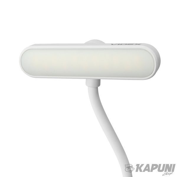 LED светильник аккумуляторный для читання VIDEX White, 60 Lm, 3000/4000/6500K, Li-pol 3.7V 1000mAh встроенный VL-NL134W 29268 фото