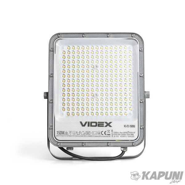 LED прожектор VIDEX PREMIUM F2 150W 5000K VL-F2-1505G 26172 фото