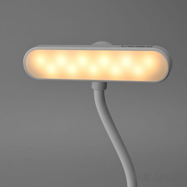 LED светильник аккумуляторный для читання VIDEX White, 60 Lm, 3000/4000/6500K, Li-pol 3.7V 1000mAh встроенный VL-NL134W 29268 фото