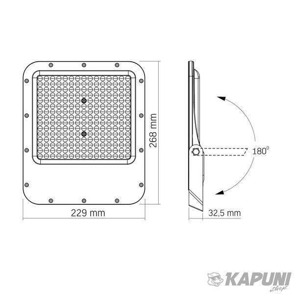 LED прожектор VIDEX PREMIUM F2 150W 5000K VL-F2-1505G 26172 фото