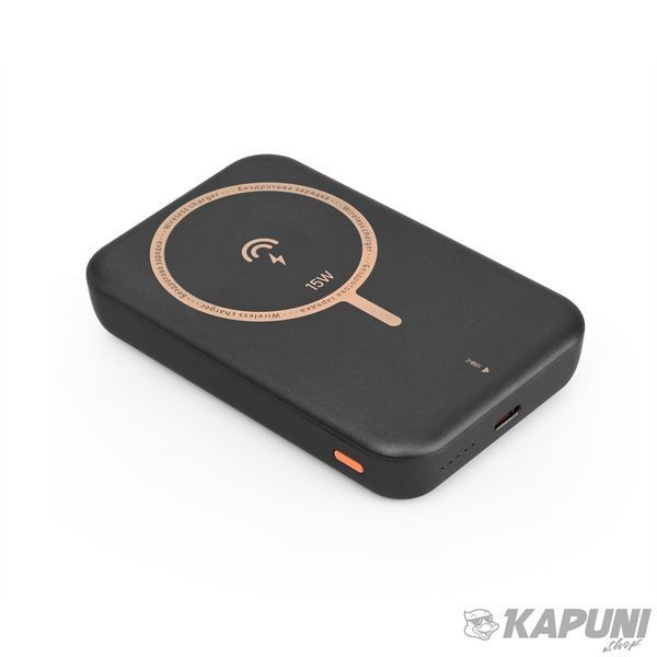 Повербанк з бездротовою зарядкою 10000mAh VIDEX VPB-W102 PD20W Grey VPB-W102-G 28500 фото