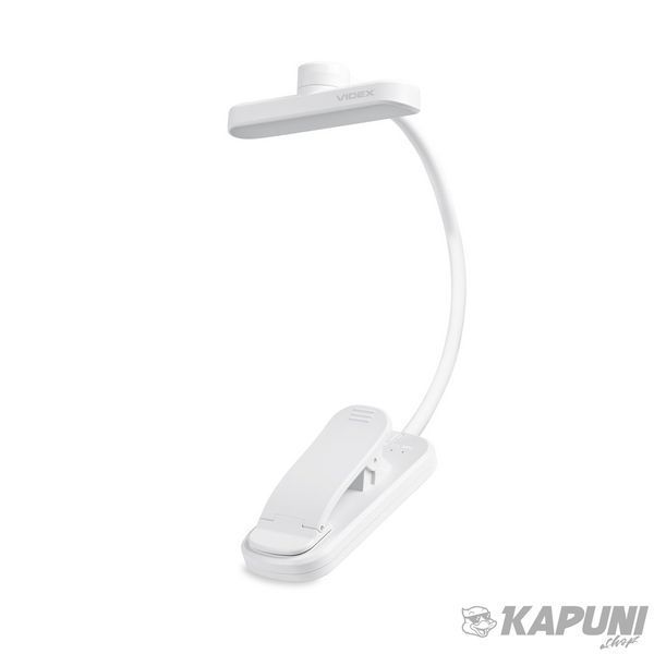 LED светильник аккумуляторный для читання VIDEX White, 60 Lm, 3000/4000/6500K, Li-pol 3.7V 1000mAh встроенный VL-NL134W 29268 фото