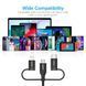 Кабель USB 2.0, MFI, AM-папа/Lightning/Micro/Type-C USB, 1.2 м, IP0030-BK IP0030-BK фото 7