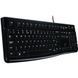 LOGITECH K120 Corded Keyboard - BLACK - USB - RUS - B2B L920-002522 фото 1