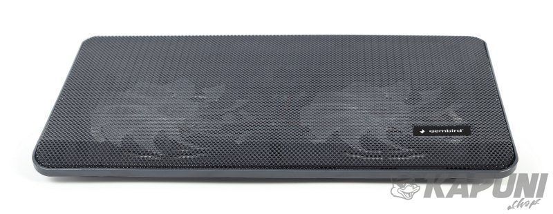 Подставка под ноутбук, до 15.6", 2x 125 мм вентиляторы, черный Gembird NBS-2F15-05 NBS-2F15-05 фото