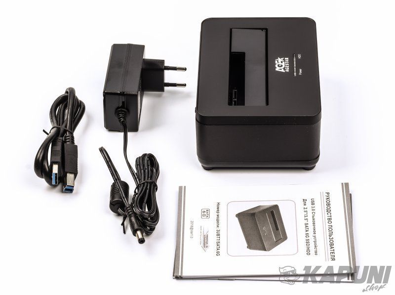 Док-станція, USB 3.0, чорний Agestar 3UBT7 (Black) 3UBT7 (Black) фото