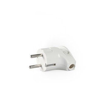 Вилка мережева с/с кутова 16А белая TITANUM STANDARD, 250 V, IP20 TF-PL216G-W 27431 фото