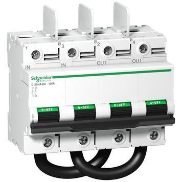 Автоматичний вимикач Schneider Electric Acti9 C120NA-DC 2P, 100A, 1000 VDC A9N61701 фото