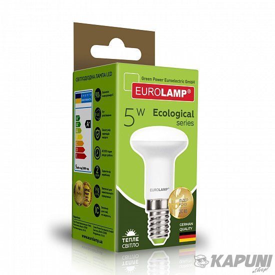 LED Лампа рефлекторная R39-5W-E14-3000K EUROLAMP LED-R39-05142(P) фото