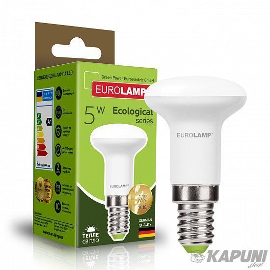 LED Лампа рефлекторная R39-5W-E14-3000K EUROLAMP LED-R39-05142(P) фото