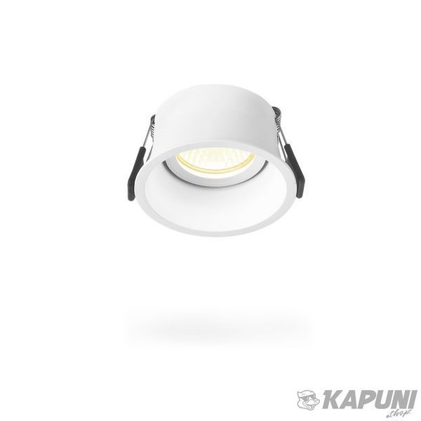 Світильник VIDEX під лампу GU10 врізний Круглий Білий, 30W Max VL-SPF09R-W 27144 фото