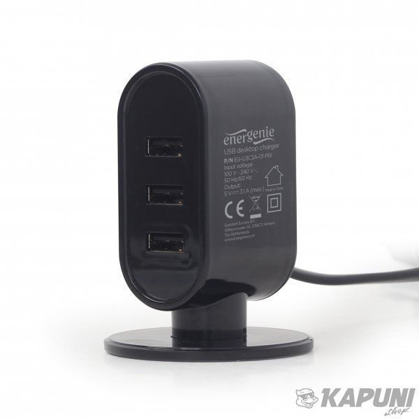 Сетевое зарядное устройство EnerGenie 3.1A 3 USB (EG-U3C3A-01-MX) EG-U3C3A-01-MX фото