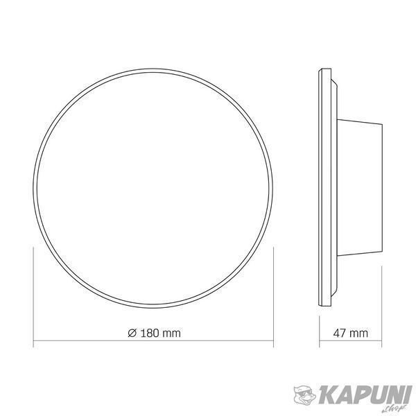 LED светильник настінний IP65 VIDEX WL03 12W 3000K-4000K-6500K White VL-WL03-12CW 28763 фото