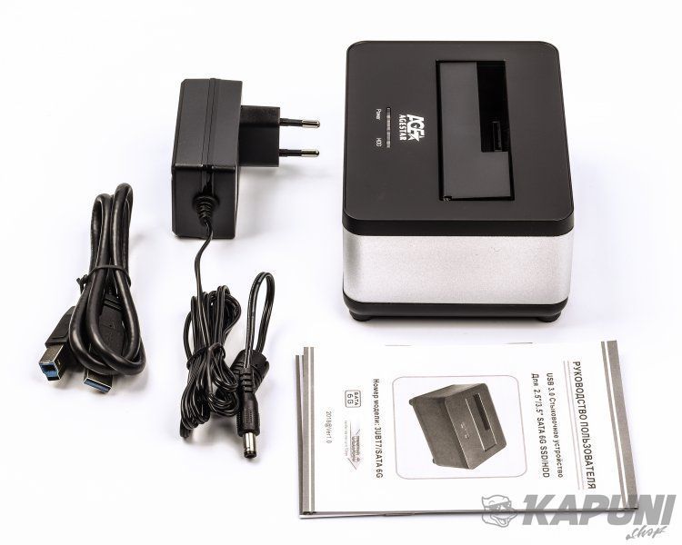 Док-станція, USB 3.0, срібло Agestar 3UBT7 (Silver) 3UBT7 (Silver) фото