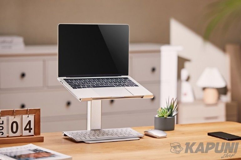 Подставка под ноутбук до 15.6", регулируемая, алюминий Gembird NBS-D1-02 фото