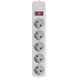 Сетевой фильтр, 4.5 м. кабель, 5 розеток, серый Maxxter SPM5-G-15G SPM5-G-15G фото 1