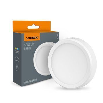 LED светильник аккумуляторный с датчиком руху VIDEX White, 100 Lm, 3000/4000/6500K, Li-pol 3.7V 1000mAh встроенный VL-NL090W 29266 фото