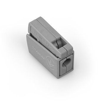 Клемник швидкого монтажа світильників 1п серый PA TITANUM, 250 V TF-KNG-L1 29075 фото
