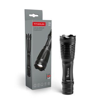 Портативний світлодіодний фонарик TITANUM 350Lm 5000K Black TLF-T12 27511 фото