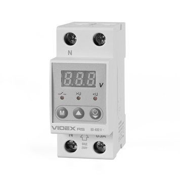 Реле контролю напруги VIDEX RESIST 145-300В 63А VF-RS-RN63 27122 фото
