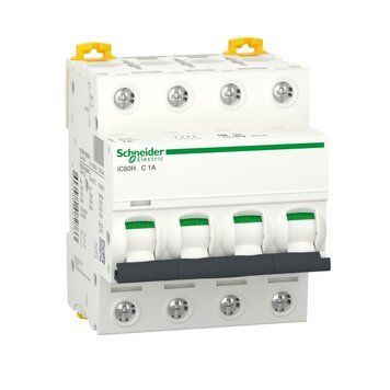 Автоматический выключатель Schneider Electric Acti9 iC60Н 4P, 3А, кривая C A9F84403 A9F84403 фото