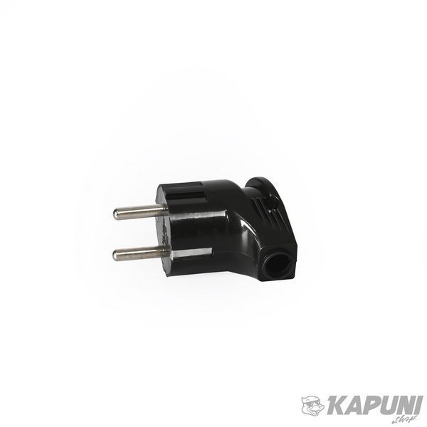 Вилка мережева с/с кутова 16А черная TITANUM STANDARD, 250 V, IP20 TF-PL216G-B 27430 фото