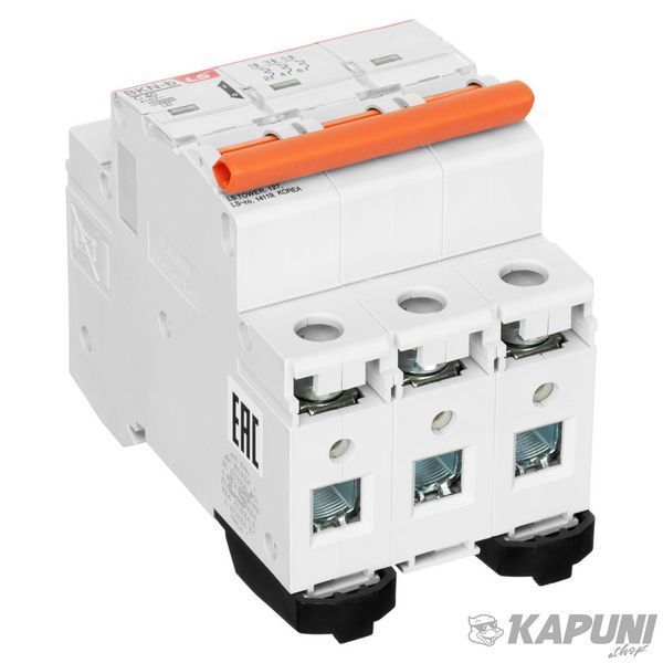 Модульний автоматичний вимикач LS ELECTRIC BKN 3P C40 А 10 кА 061302248B 061302248B фото