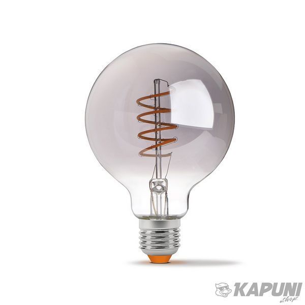 LED лампа VIDEX Filament G95FGD 4W E27 2100K дімерна графіт VL-G95FGD-04272 25174 фото