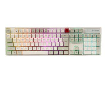 Клавіатура ігрова Bloody, неонове підсвічування літер, USB Bloody B230N (White) фото