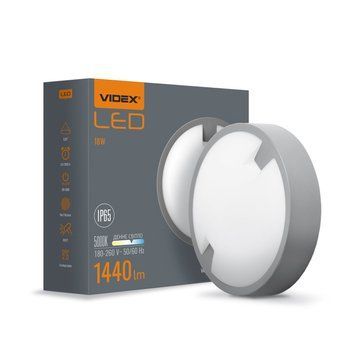 LED светильник IP65 круглий VIDEX 18W 5000K VL-BH12R-185 25806 фото