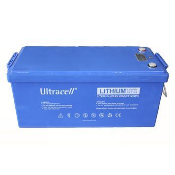 Ultracell LiFePO4 Акумулятор літій-залізо-фосфатний 25.6V 200Ah Grade A DISPLAY LIT200-24-DISPLAY фото
